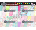 Pack Digital Gigante Papeles Clipart Unicornio Full Completo