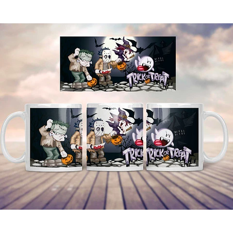 Pack Plantillas Sublimación Tazas - Halloween #3 + Regalo