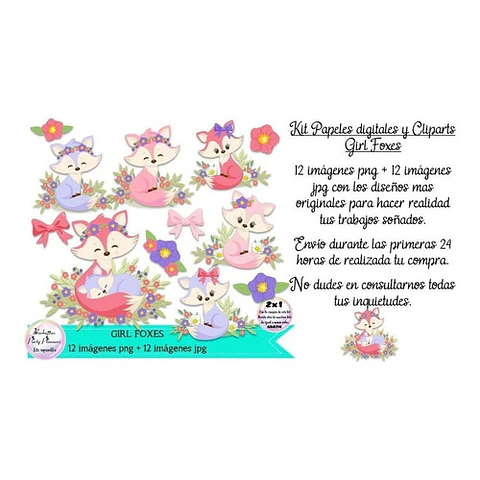 Cliparts Imagenes Png Girl Foxes Zorras Zorritas
