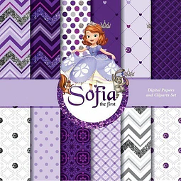 Kit Imprimible Princesa Sofia 10- 12 Fondos -5 Png