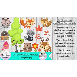 Cliparts Imagenes Cute Woodland Animals Animales Del Bosque