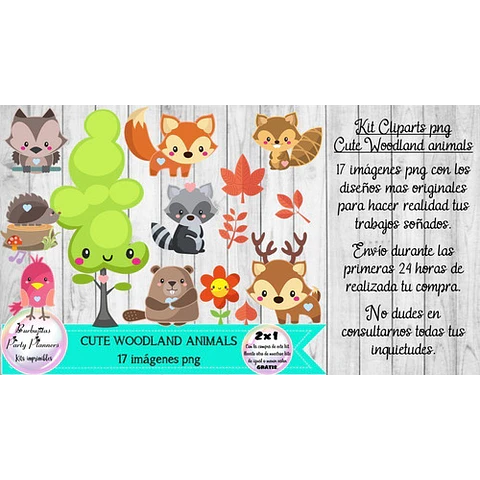 Cliparts Imagenes Cute Woodland Animals Animales Del Bosque