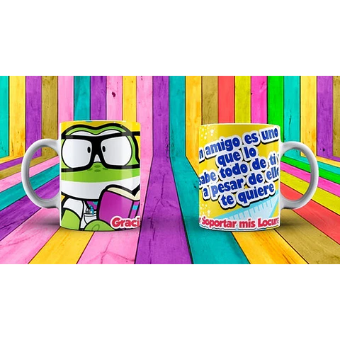Plantillas Sublimación Tazas - Día Del Amigo #3 / Psd