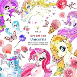 Cliparts Imagenes Png Unicornios M15