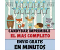 Kit Imprimible Candy Bar Animales Zorro Oso Mapache