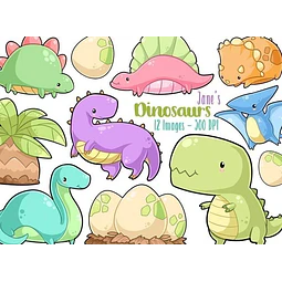 Cliparts Imagenes Png Dinosaurios De Colores Pasteles Jk2