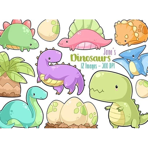 Cliparts Imagenes Png Dinosaurios De Colores Pasteles Jk2
