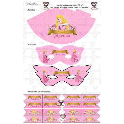 Kit Imprimible Aurora Bella Durmiente