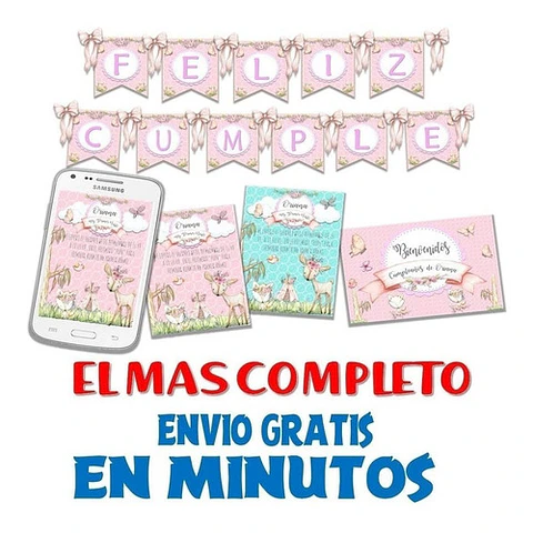 Kit Candy Bar Animalitos Bosque Encantado Romantico Nena