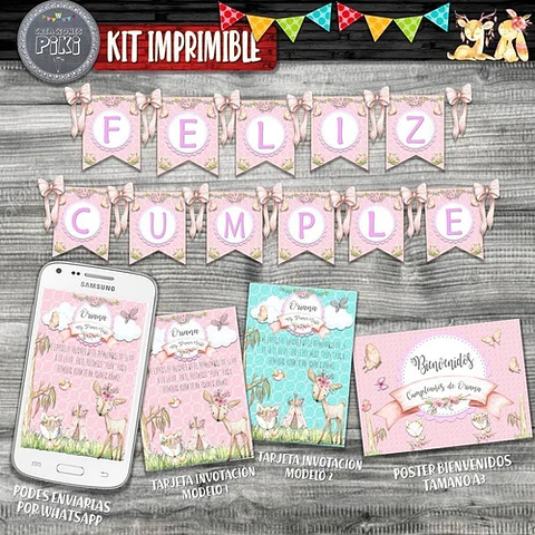 Kit Candy Bar Animalitos Bosque Encantado Romantico Nena
