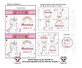 Kit Imprimible Unicornio Editable