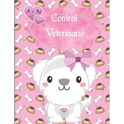 Pack 5 Libretas Control Veterinario Mascotas / Editables Ppt