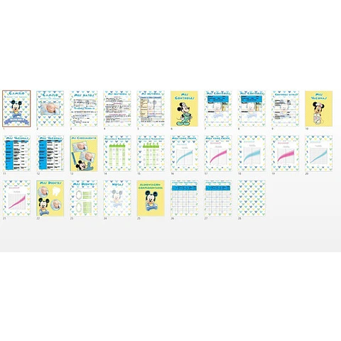 Kit Imprimible Cuaderno Agenda Pediátrica Editable X8