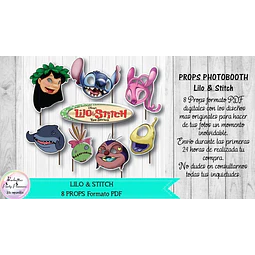 Lilo & Stitch - 8 Props Photobooth Pdf