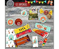 Kit Imprimible Candy Bar Animales Del Bosque Zorrito Oso