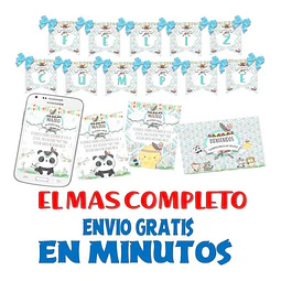 Kit Candy Bar Tiernos Animalitos Tribal Leon Oso Monito Nene