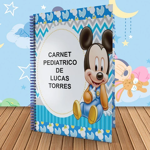 Cuaderno Agenda Pediátrica Imprimible Mickey / Power Point