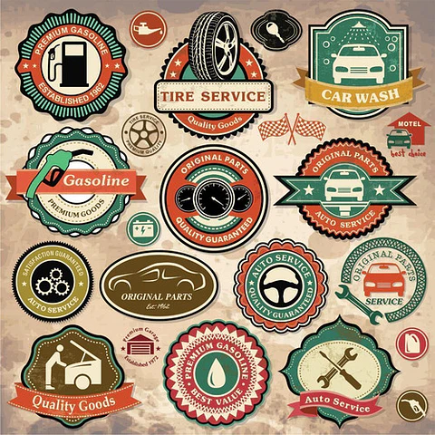 Colección De Vectores Vintage Autos Para Illustrator Eps, Ai