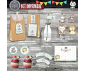 Kit Candy Bar Tiernos Animalitos Tribal Leon Oso Monito Nene