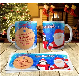 Pack 80 Plantillas Sublimación Tazas - Diseños Navidad