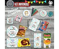 Kit Candy Bar Tiernos Animalitos Tribal Leon Oso Monito Nene