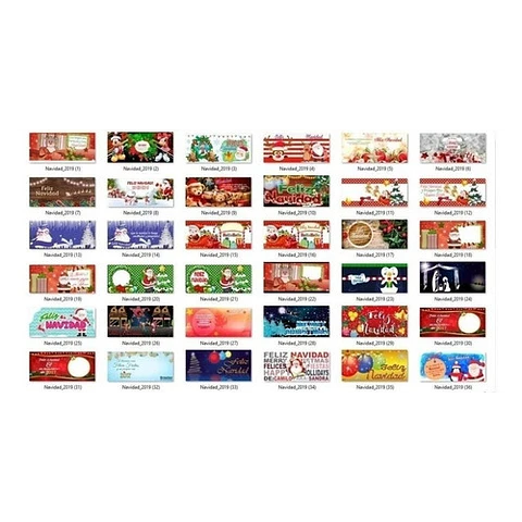 Pack 80 Plantillas Sublimación Tazas - Diseños Navidad