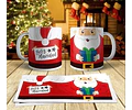 Pack 80 Plantillas Sublimación Tazas - Diseños Navidad