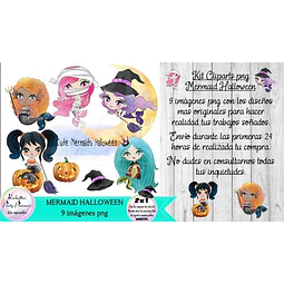 Cliparts Imagenes Png Mermaid Halloween Sirenas Brujas