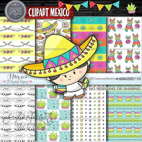 Pack Imágenes Hd Clipart Mariachi Mexico Mexicano Caperuza