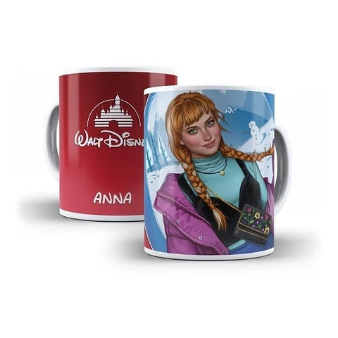 Kit Diseños Plantillas Tazas Princesas Modernas Sublimación