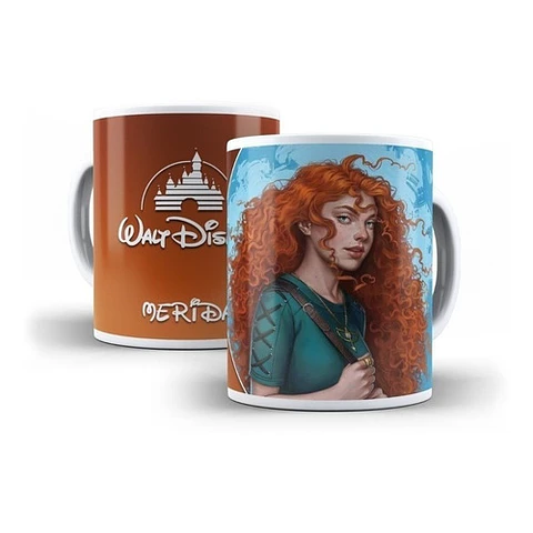Kit Diseños Plantillas Tazas Princesas Modernas Sublimación