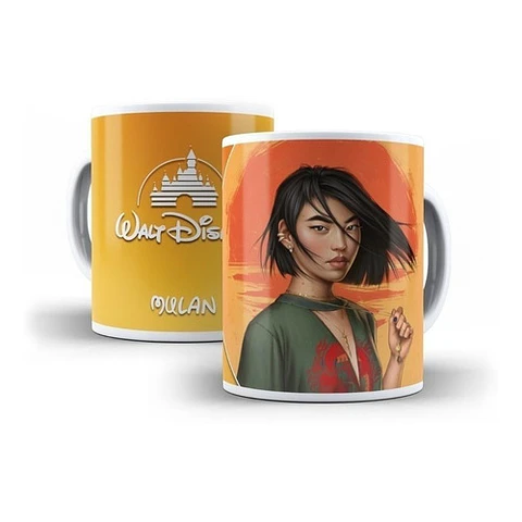Kit Diseños Plantillas Tazas Princesas Modernas Sublimación