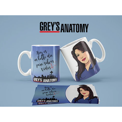 Kit Diseños Plantillas Tazas Greys Anatomy Sublimación