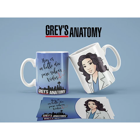 Kit Diseños Plantillas Tazas Greys Anatomy Sublimación