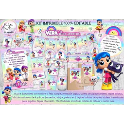 Kit Imprimible Candy Vera Y El Reino Arco Iris 100% Editable