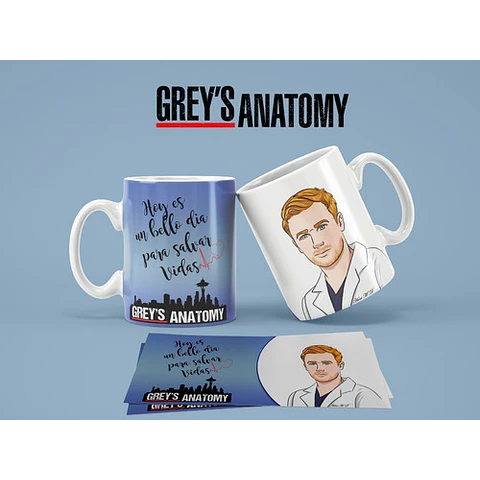 Kit Diseños Plantillas Tazas Greys Anatomy Sublimación