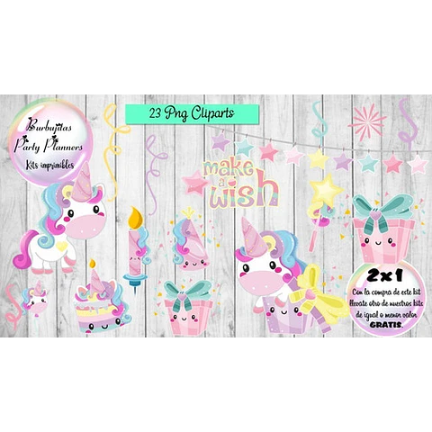 Clipart Imagenes Unicorns Png - Kit Imprimible
