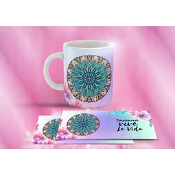 Plantillas Sublimar Tazas - Mandalas Frases Positivas