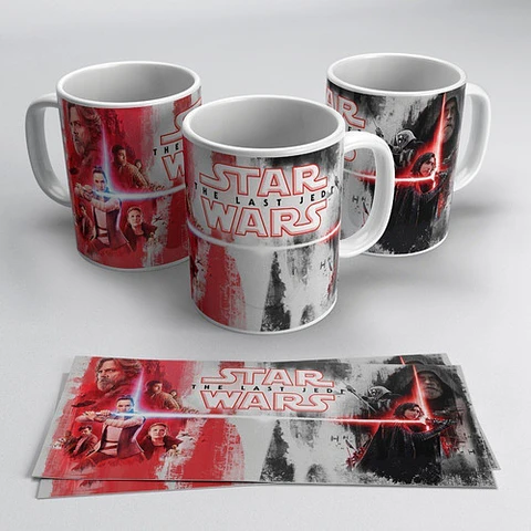 Plantillas Sublimación Tazas - Star Wars 51 Diseños!