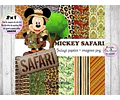 Papeles Fondos Digitales Mickey Safari - Kit Imprimibles