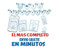 Kit Imprimible Candy Bar Bautismo Elefante Bebe Nene Full