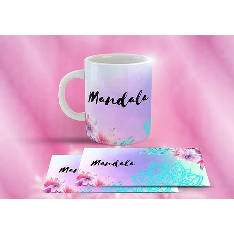 Plantillas Sublimar Tazas - Mandalas Frases Positivas