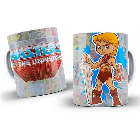 Kit Diseños Plantillas Tazas He Man Chibi Sublimación M1