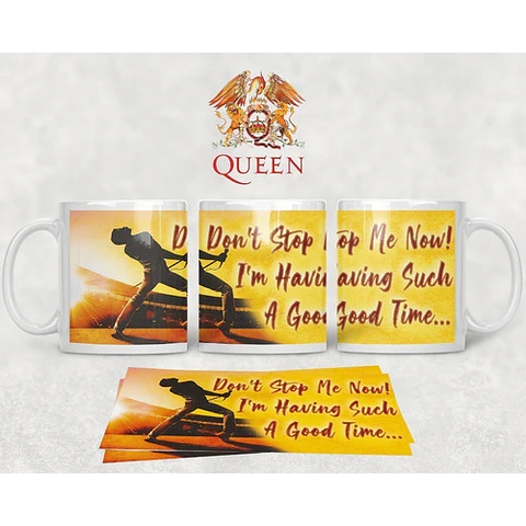 Diseños Plantillas Tazas Queen Freddie Mercury Banda Rock