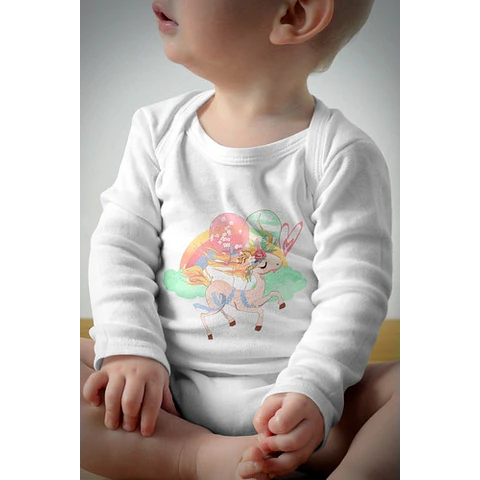 Plantillas Diseños P/ Bodys Unicornios Sublimación + Regalo
