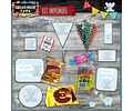 Kit Imprimible Candy Bar Bautismo Elefante Bebe Nene Full