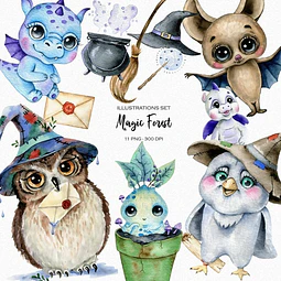 Cliparts Imagenes Png Animales Del Bosque Magia Is28
