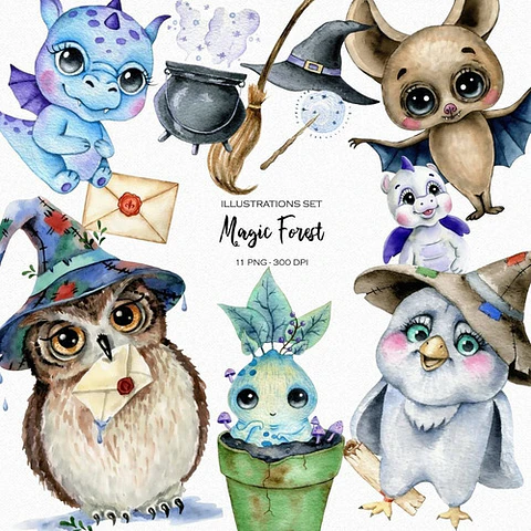 Cliparts Imagenes Png Animales Del Bosque Magia Is28
