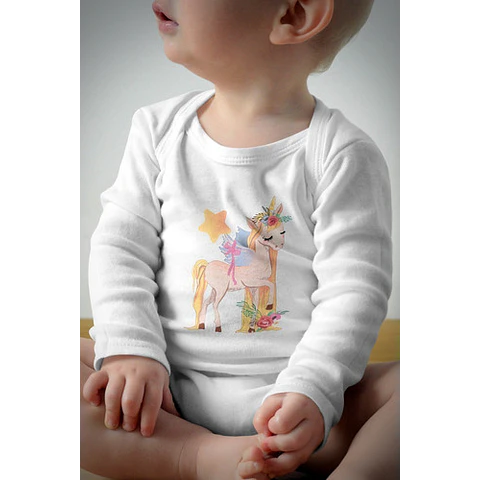 Plantillas Diseños P/ Bodys Unicornios Sublimación + Regalo