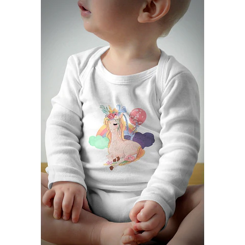 Plantillas Diseños P/ Bodys Unicornios Sublimación + Regalo